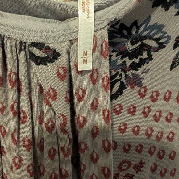 Free people Jersey gray and plum skirt size medium - Picture 3 of 3